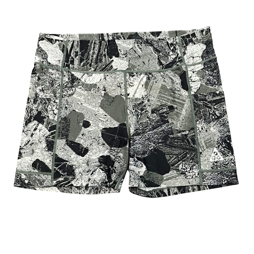 Nike‎ ACG Crater Lookout Shorts Womens XL Grey Black Dri-FIT ADV DN3929-325
